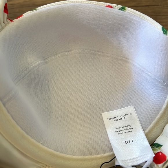 weworewhat cherries claudia swimsuit top and low rise bottom size large - Picture 7 of 8